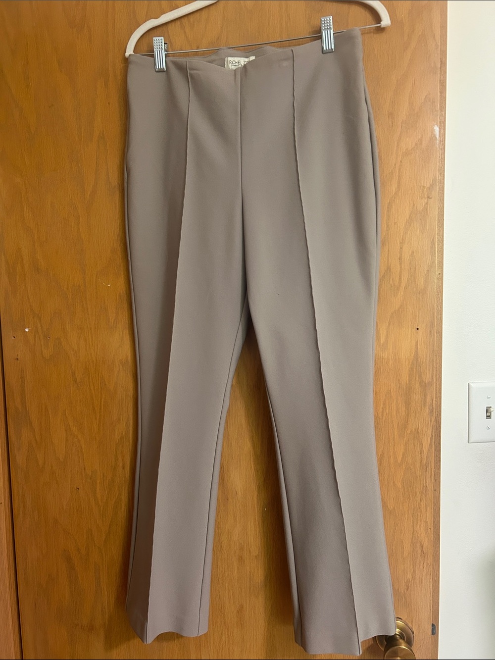 Tailored Taupe Boot-Cut Pants - Unbranded